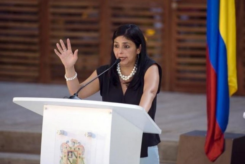 Wakil Presiden Venezuela Delcy Rodriguez.