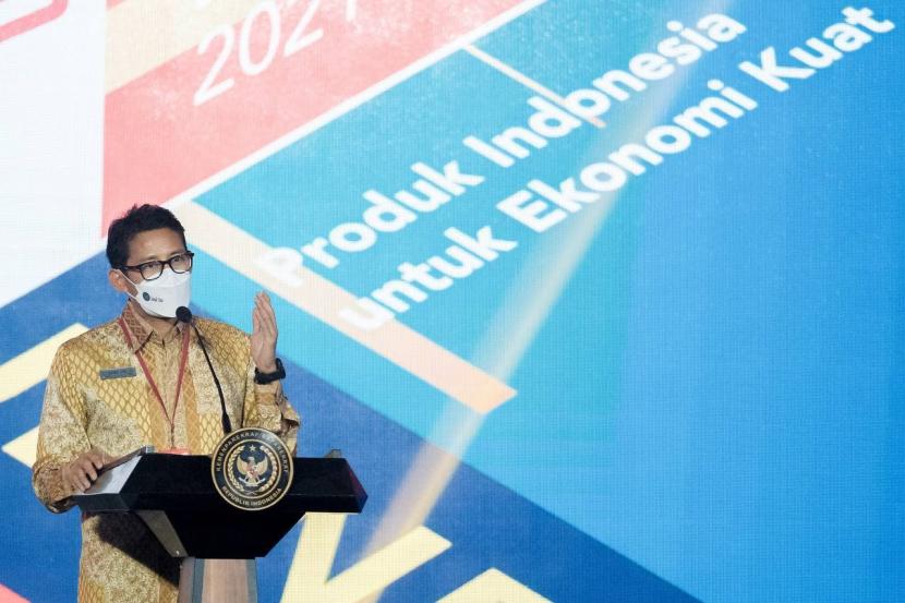 Menparekraf Ajak Pelajar Lewati Pandemi dengan Optimisme. Menteri Parekraf Sandiaga Uno.