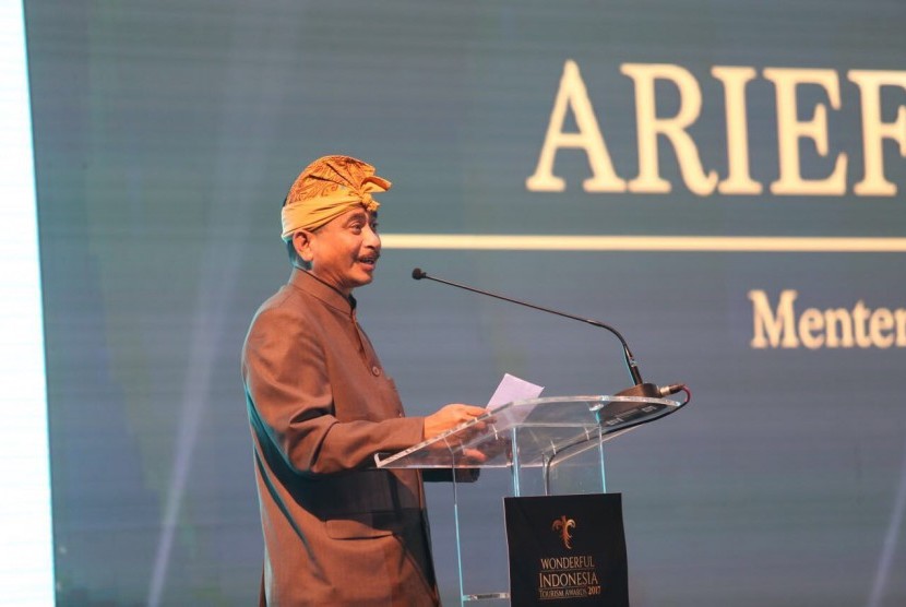 Menteri Pariwisata Arief Yahya beribicara di Rakornas III Pariwisata.
