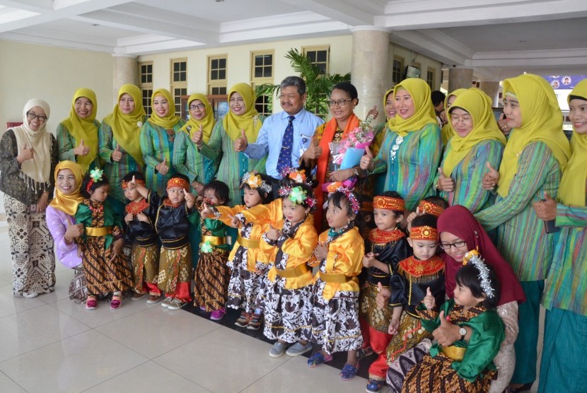 Menteri Pemberdayaan Perempuan dan Perlindungan Anak (PPPA), Yohana Yambise, di Universitas Negeri Yogyakarta (UNY).