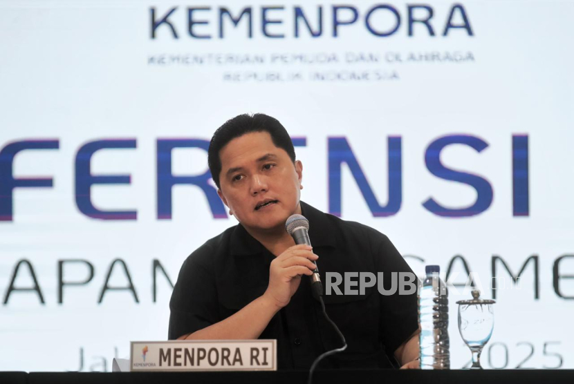 Menteri Pemuda dan Olahraga Republik Indonesia (Menpora RI) Erick Thohir.