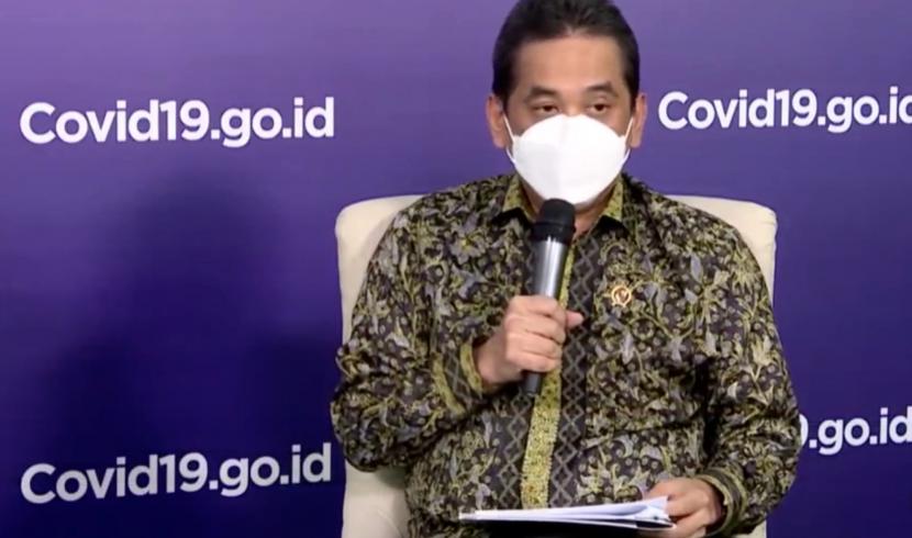 Menteri Perdagangan, Agus Suparmanto. Dalam Pertemuan Tingkat Menteri forum APEC, Agus menyampaikan, Indonesia terus mendukung upaya APEC dalam mengatasi dampak pandemi Covid-19.