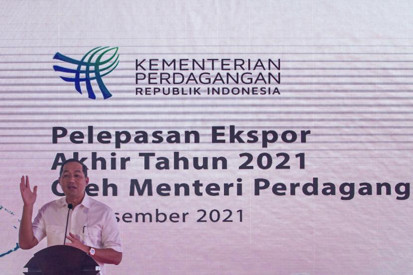 Menteri Perdagangan Muhammad Lutfi. Lutfi menyatakan, defisit perdagangan Indonesia dengan China terus menurun.