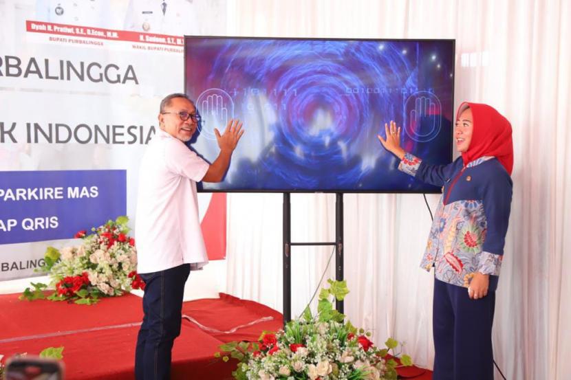 Menteri Perdagangan Zulkifli Hasan menghadiri acara Peluncuran Digitalisasi Pasar Purbalingga di Kabupaten Purbalingga, Jawa Tengah, Jumat (3/11/2022).