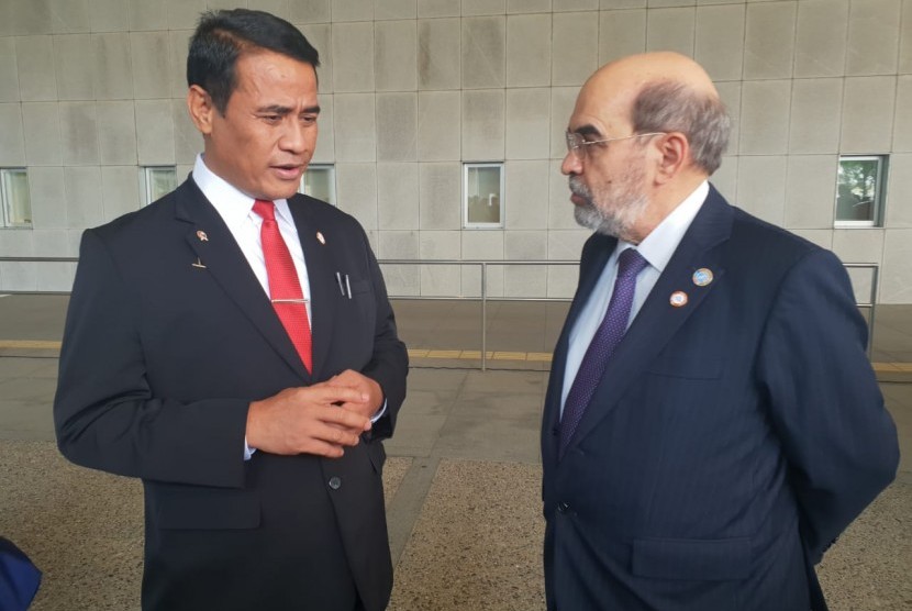 Menteri Pertanian Amran Sulaiman berbicara empat mata dengan Direktur Jenderal FAO, Jose Graziano da Silva