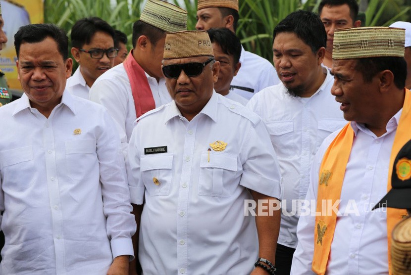 Menteri Pertanian Amran Sulaiman resmikan ekspor jagung produksi Gorontalo ke Filipina, Rabu, (14/2).