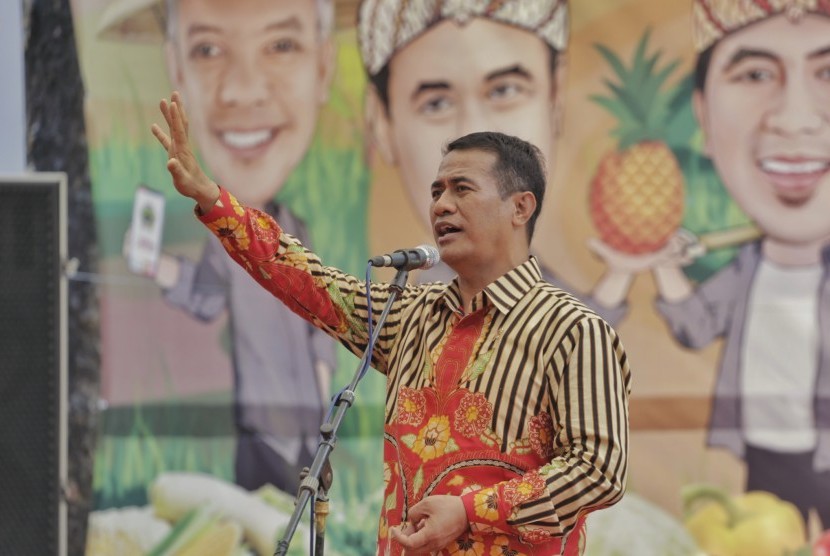 Menteri Pertanian Andi Amran Sulaiman menghadiri Hari Tani 2019.