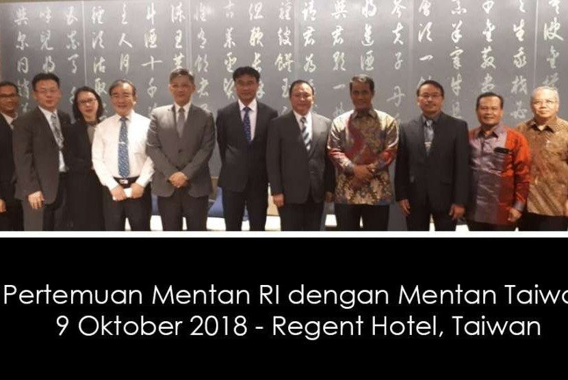 Menteri Pertanian Indonesia, Amran Sulaiman ke Taiwan dan bertemu langsung dengan Menteri Pertanian Taiwan, Tsung-Hsien Lin pada 9 Oktober 2018