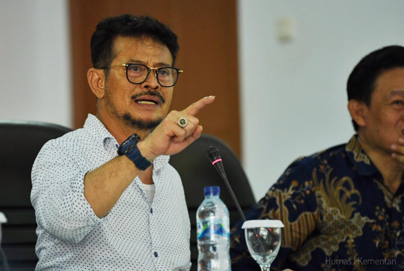 Menteri Pertanian (Mentan) kabinet Indonesia Maju, Syahrul Yasin Limpo (SYL).