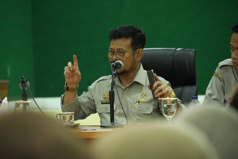 Menteri Pertanian (Mentan) Syahrul Yasin Limpo mengunjungi Balai Pengkajian Teknologi Pertanian (BPTP) Sumatera Selatan di Jalan Kolonel H. Barlian, Kota Palembang, Senin (23/12). 