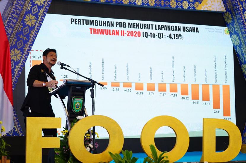 Menteri Pertanian Syahrul Yasin Limpo menghadiri Kick Off Food Estate 