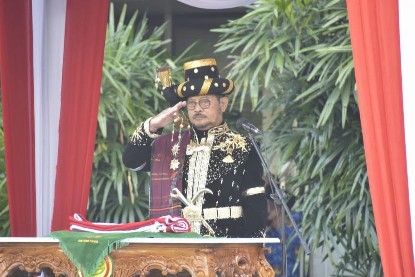 Menteri Pertanian Syahrul Yasin Limpo (Mentan SYL) menyampaikan terima kasih atas perjuangan para petani yang selama ini terus berproduksi. 