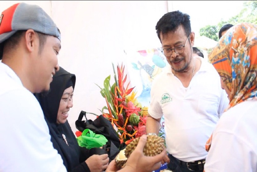 Menteri Pertanian Syahrul Yasin Limpo meresmikan pembukaan Tani