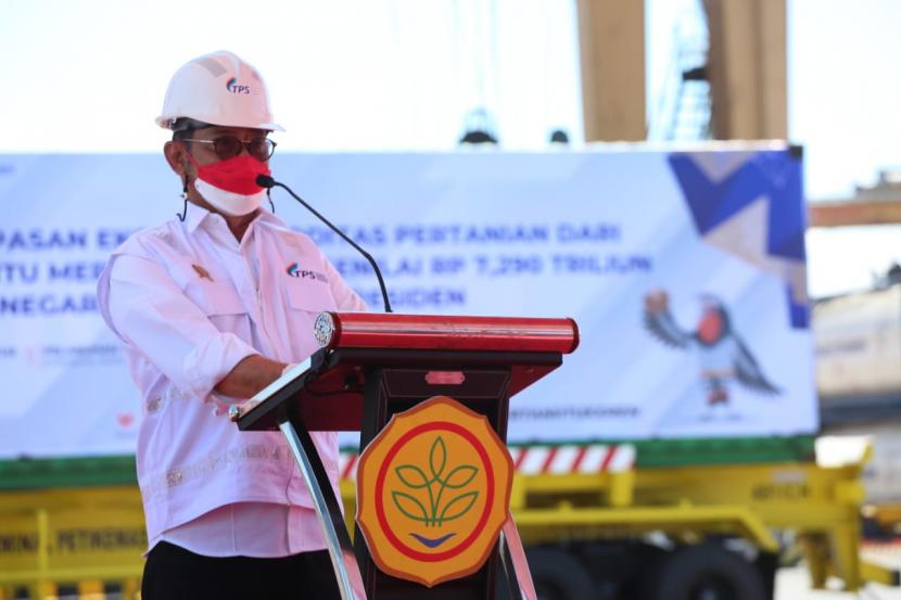 Menteri Pertanian Syahrul Yasin Limpo yang memotivasi pelaku usaha pertanian di Banten untuk terus meningkatkan kualitas produksi berdaya jual ekspor.