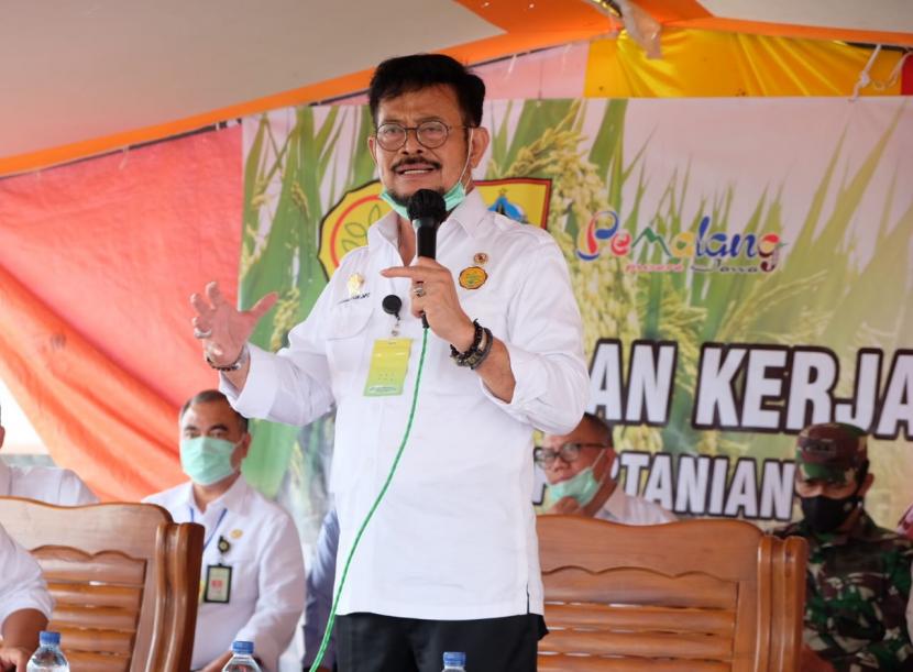 Menteri Pertanian yang juga sebagai Menteri Kelautan dan Perikanan Ad Interim, Syahrul Yasin Limpo (SYL).