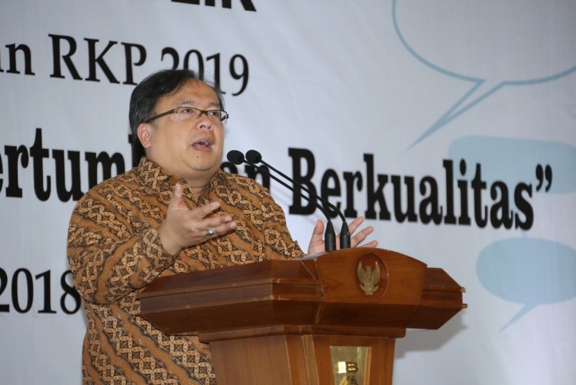 National Development Planning Minister and also Head of the National Development Planning Agency (Bappenas) Bambang Brodjonegoro