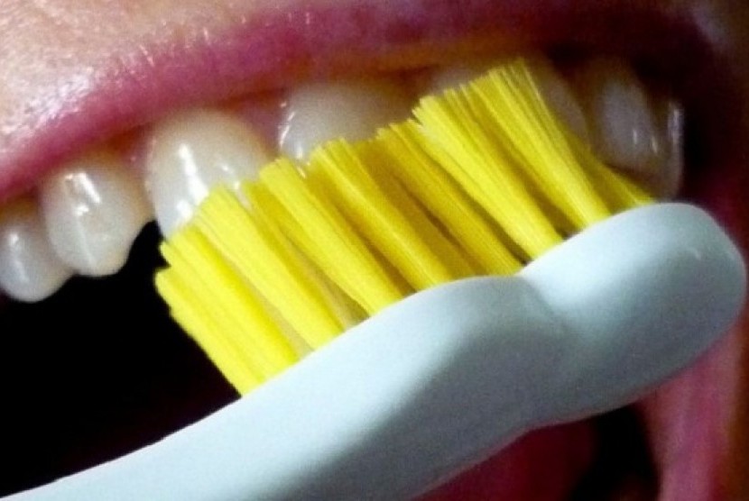 Menyikat gigi (Ilustrasi)