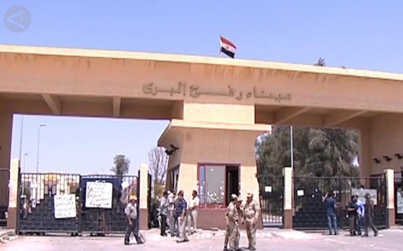 Gerbang perlintasan perbatasan Rafah dengan Gaza ditutup oleh pemerintah Mesir.