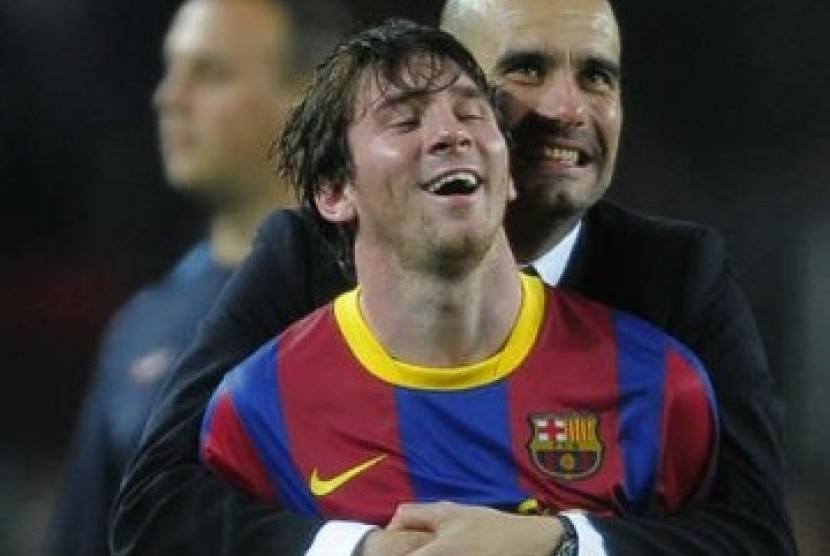 Messi dan Pep Guardiola