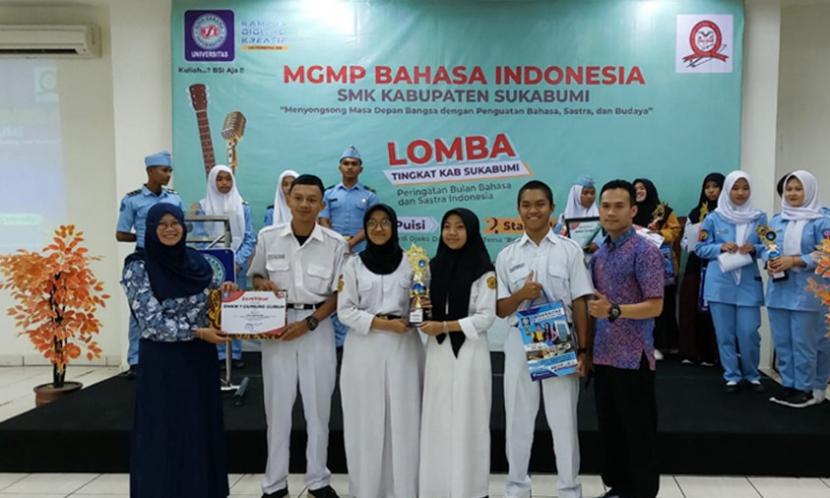 MGMP Bahasa Indonesia bekerja sama dengan Universitas BSI menyelenggarakan lomba.