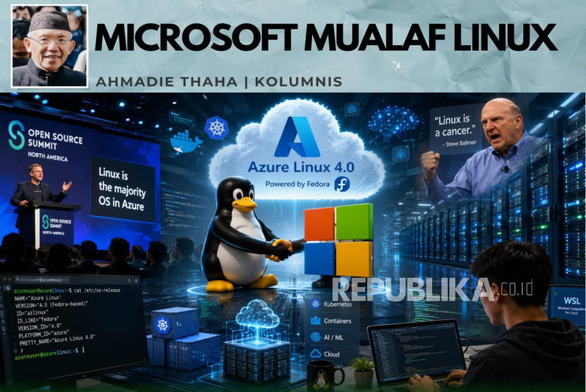 Microsoft Mualaf Linux. (ilustrasi)