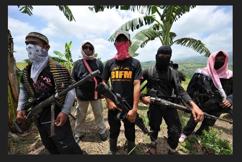 Milisi Pejuang Kebebasan Islam Bangsamoro (BIFF) menyerbu Datu Paglas di Pulau Mindanao, Filipina selatan 
