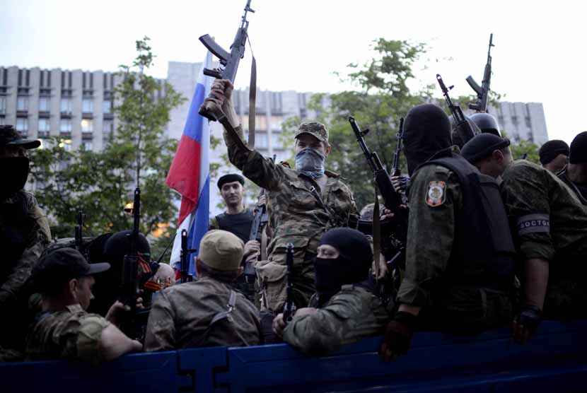 Militan pro-Rusia yang ingin memisahkan diri dari Ukraina. 