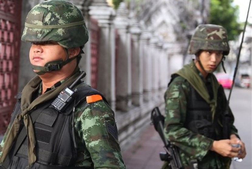 Militer Thailand (ilustrasi). Media Thailand melaporkan bahwa tentara Thailand telah memasok 700 karung beras ke unit-unit tentara Myanmar di perbatasan timur Myanmar.  