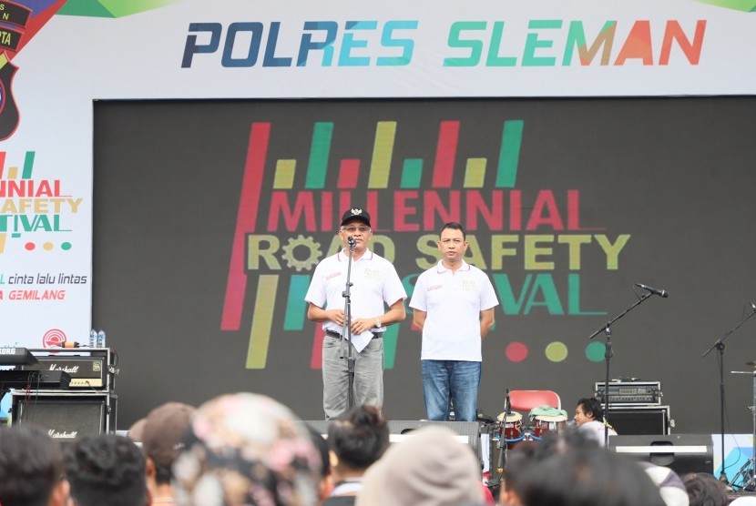 Millenial Road Safety Festival Kabupaten Sleman di Lapangan  Denggung, Ahad (3/3).