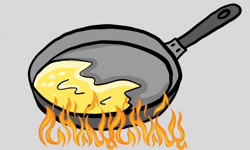 Minyak panas (ilustrasi)