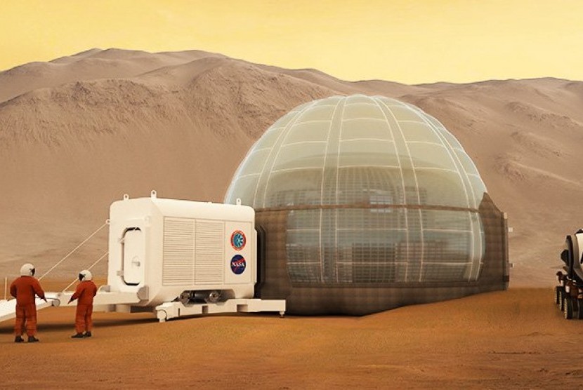 Para ilmuwan lakukan simulasi hidup selama satu bulan di Mars di gurun Kawah Ramon (Foto: ilustrasi)