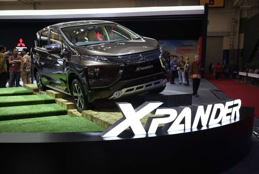 Mitsubishi Xpander ketika dipamerkan pada ajang Gaikindo Indonesia International Auto Show, 2018