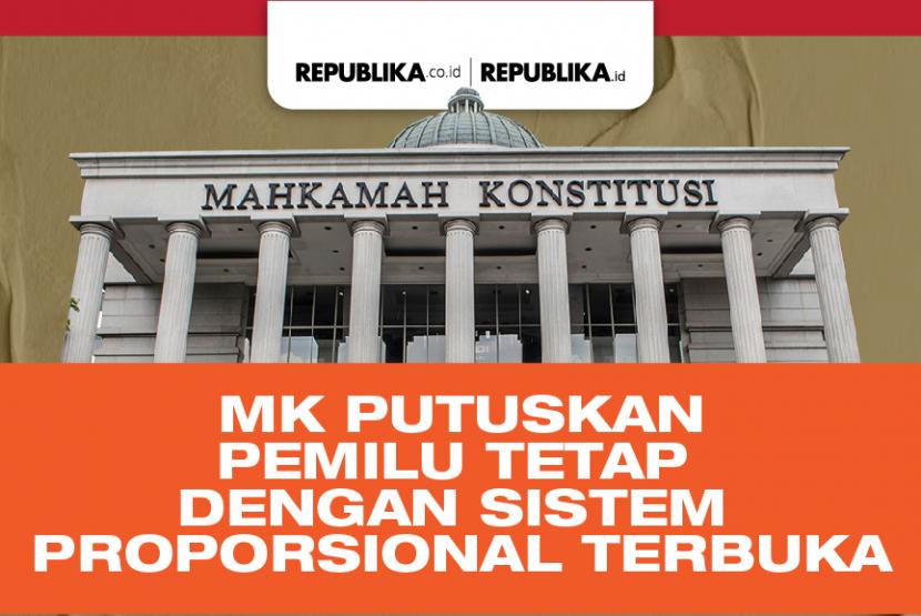 Infografis MK Putuskan Pemilu Tetap Dengan Sistem Proporsional Terbuka ...