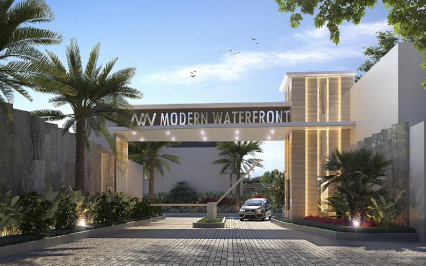 Modernland Realty yang secara resmi meluncurkan hunian terbaru, cluster Modern Waterfront Residence di Kota Modern Sabtu (11/2/2023).