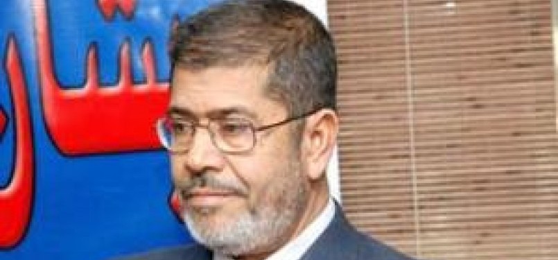 Mohamed Morsi, Ketua Partai Kebebasan dan Keadilan bentukan Ikhwanul Muslimin.