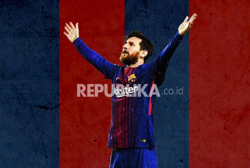 Bintang FC Barcelona Lionel Messi.