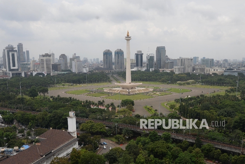 Monas, the landmark of Jakarta city.