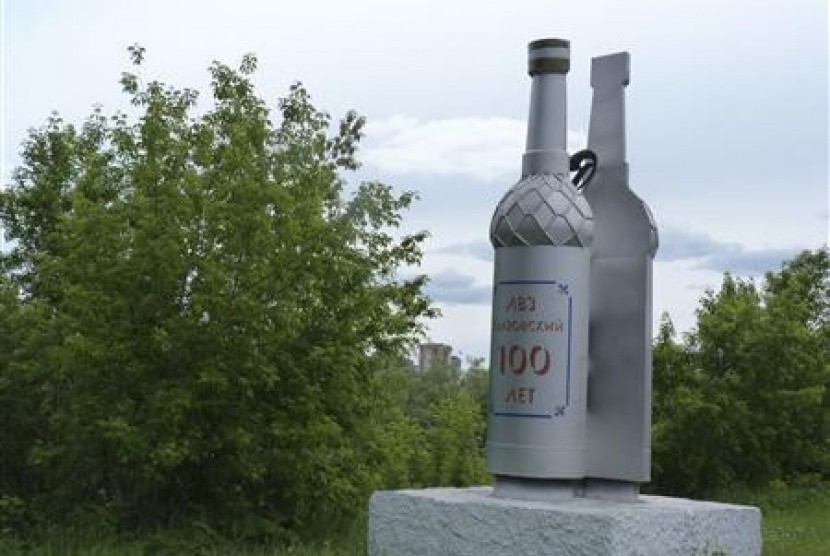 monumen vodka yang dipindahkan