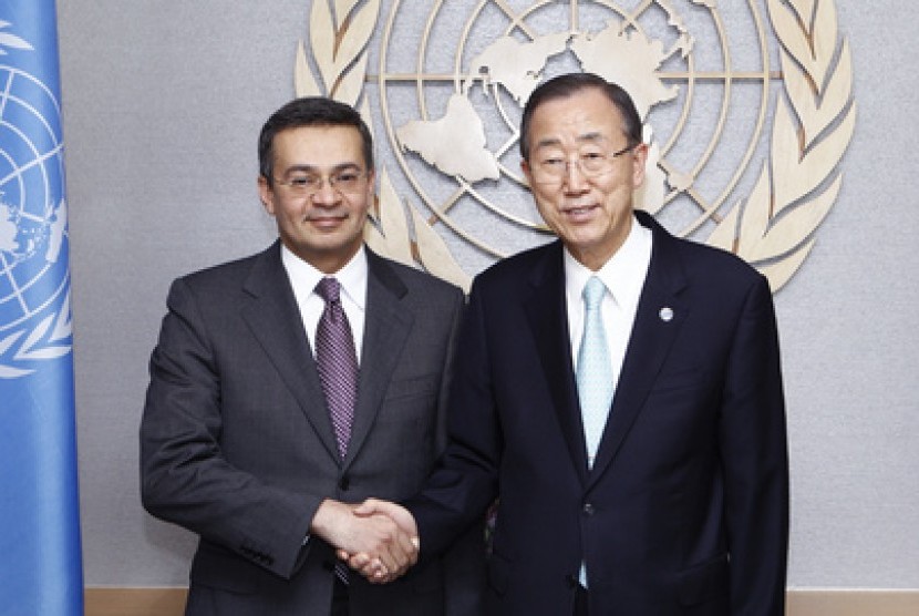 Mootaz Ahmadein Khalil, Wakil Tetap Mesir untuk PBB dan Sekjen PBB Ban ki-Moon
