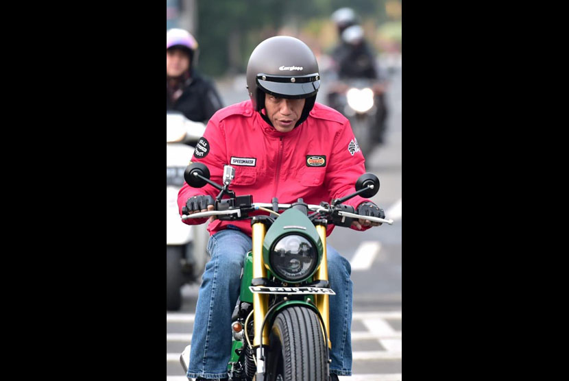 Motor custom terbaru W175 milik Jokowi yang dipakai blusukan 
