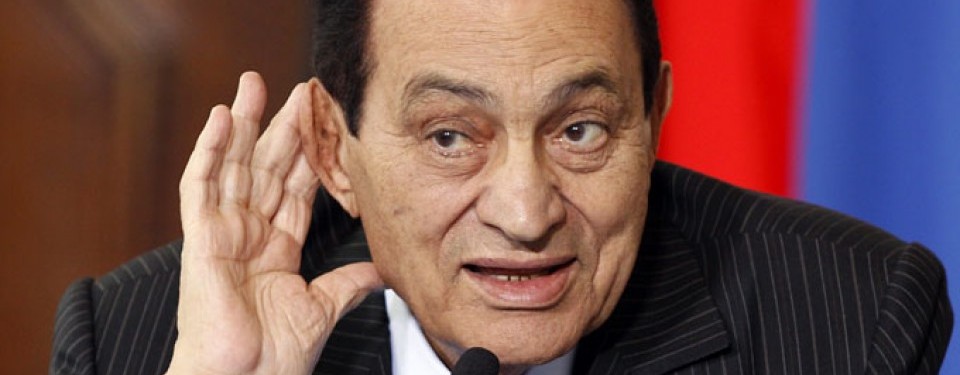 Mubarak memberikan menyampaikan pidato pertama sejak ia dilengserkan, Ahad (10/4).