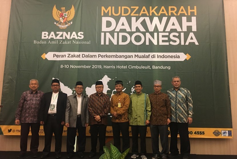 Mudzakarah Dakwah Indonesia Baznas di Bandung, Jawa Barat, Jumat (8/11).