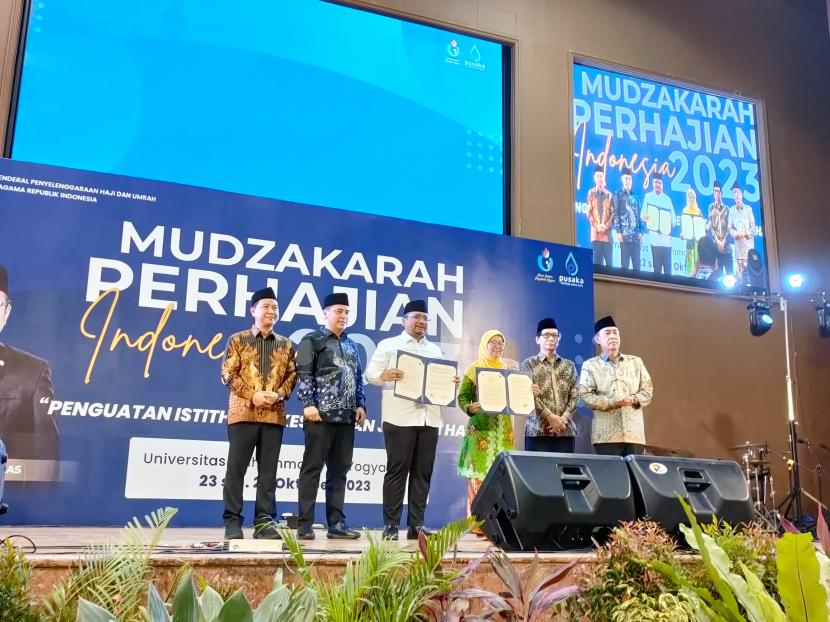 Mudzakarah Perhajian Indonesia 2023 yang diadakan di Sportorium UMY.