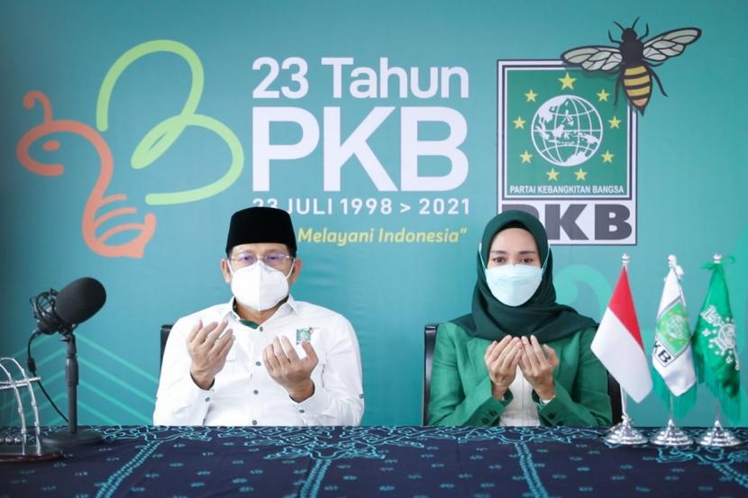 Muhaimin Iskandar dalam acara Harlah PKB ke 2 yang diselenggarakan secara virtual (23/7).