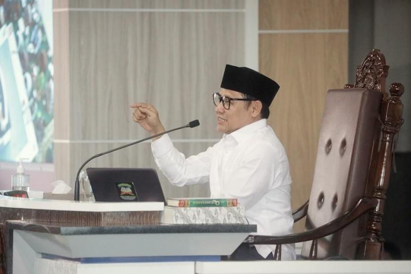 Calon wakil presiden (cawapres) Koalisi Perubahan, Abdul Muhaimin Iskandar alias Cak Imin.