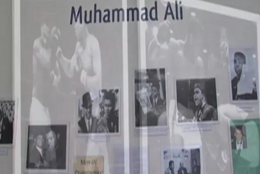 Muhammad Ali di Museum Islam Amerika.