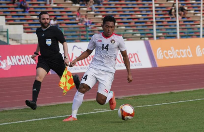 Muhammad Fajar Fathur Rahmanm salah satu pemain timnas Indonesia U-22 di SEA Games 2023 Kamboja.