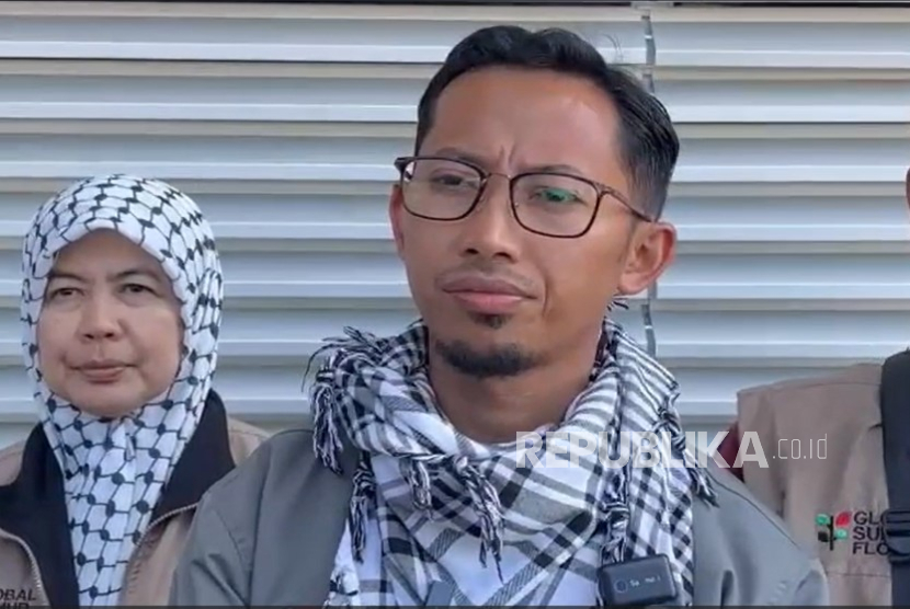 Muhammad Husein menerangkan soal penarikan delegasi Indonesia dari Armada Sumud Global.