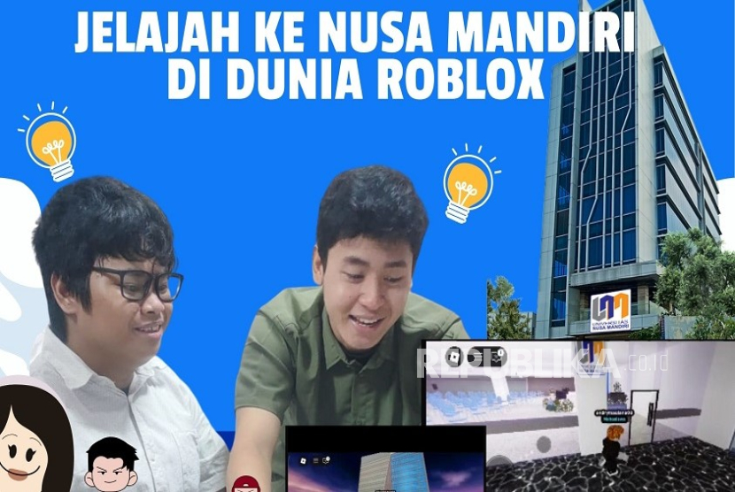 Muhammad Ibrahim, mahasiswa Program Studi (Prodi) Bisnis Digital Universitas Nusa Mandiri (UNM) berhasil merancang representasi virtual Kampus UNM di platform Roblox.