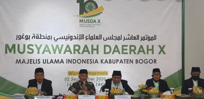 MUI Kabupaten Bogor menggelar musyawarah daerah untuk memilih Ketua MUI Kabupaten Bogor periode 2020-2025.
